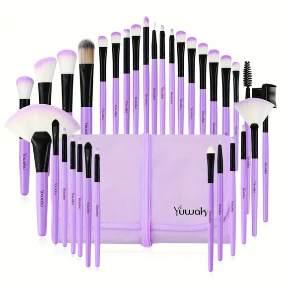 32 Piece Professional Makeup Brush Set With Case, Makeup Brush Set - Picture 1 of 2